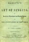 Bassini's The Art of Singing